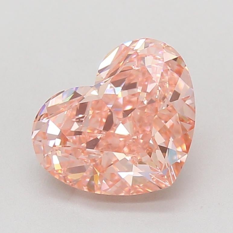 3.09 Ct. Fancy Vivid Pink Heart Lab Grown Diamond