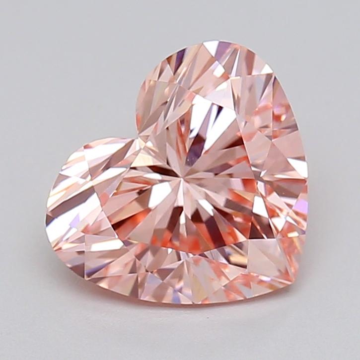 2.02 Ct. Fancy Vivid  Pink Heart Lab Grown Diamond