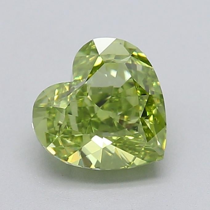 1.50 Ct. Fancy Vivid  Green Heart Lab Grown Diamond