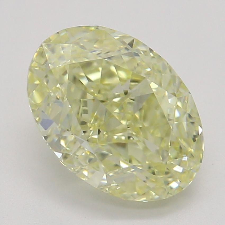 1.04 Ct. Fancy Light Yellow Oval Diamond
