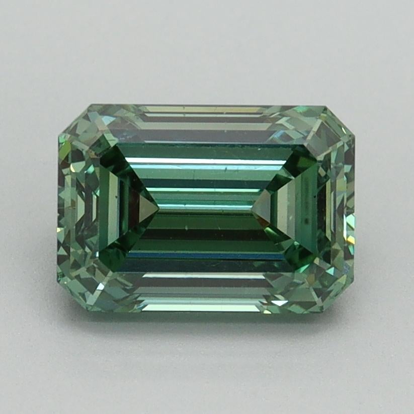 1.65 Ct. Fancy Vivid Pacific Green Emerald Lab Grown Diamond