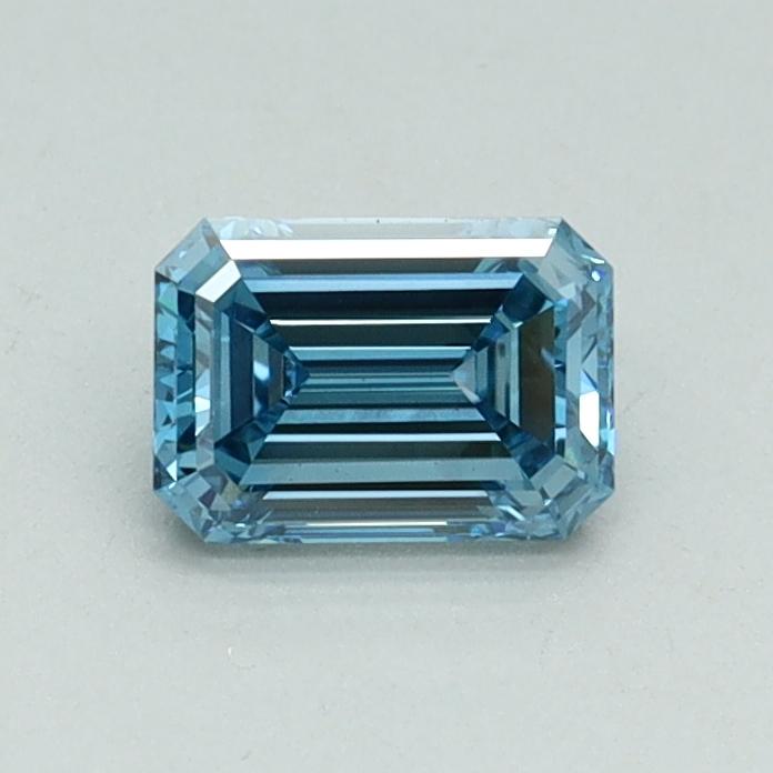 0.56 Ct. Fancy Vivid Blue Emerald Lab Grown Diamond