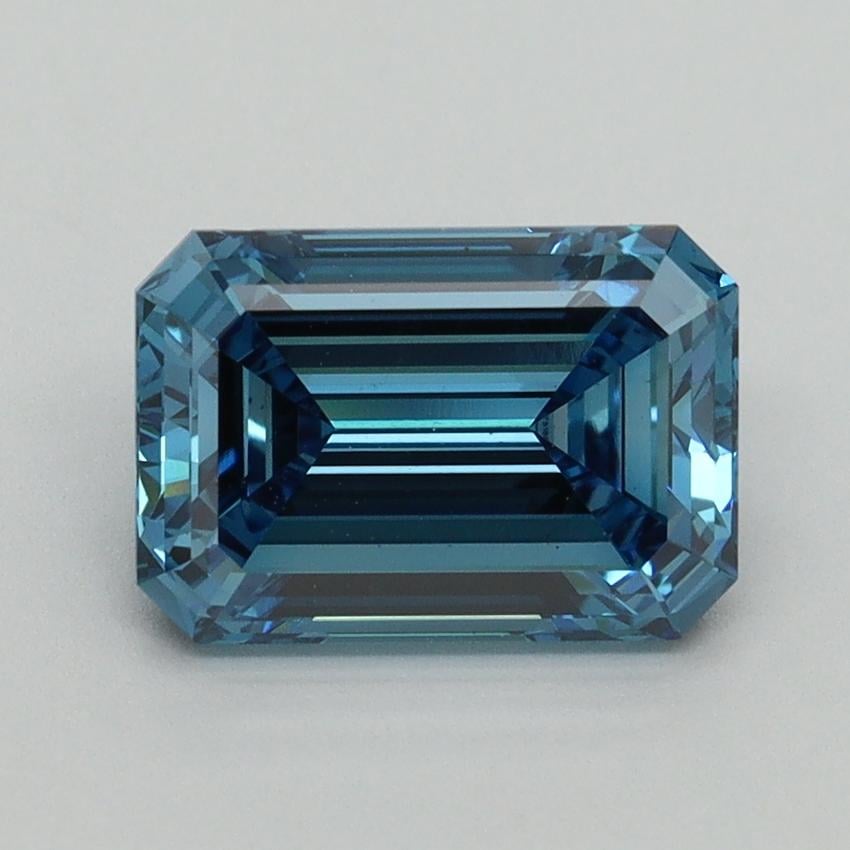 2.07 Ct. Fancy Vivid Blue Emerald Lab Grown Diamond