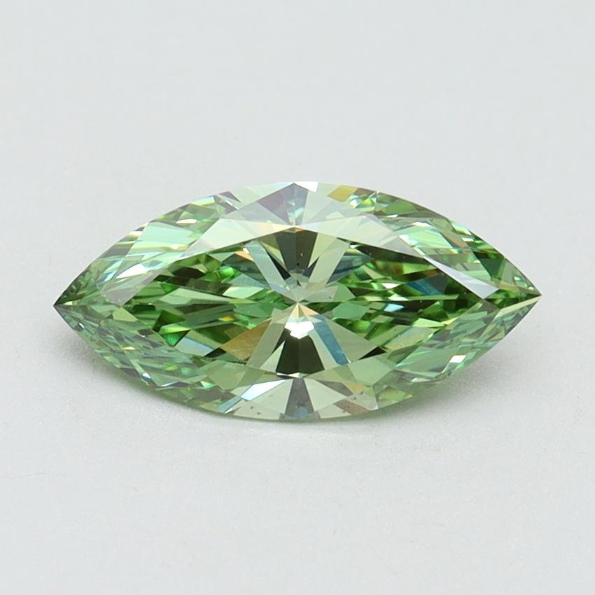 1.00 Ct. Fancy Vivid Green Marquise Lab Grown Diamond