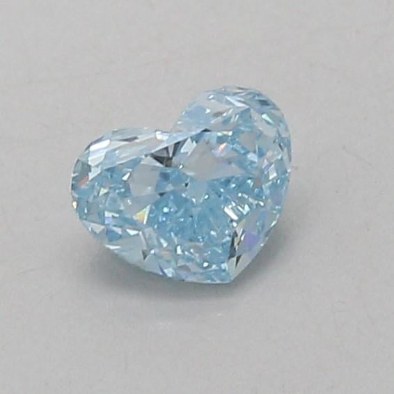 0.54 Ct. Fancy Vivid Blue Heart Lab Grown Diamond