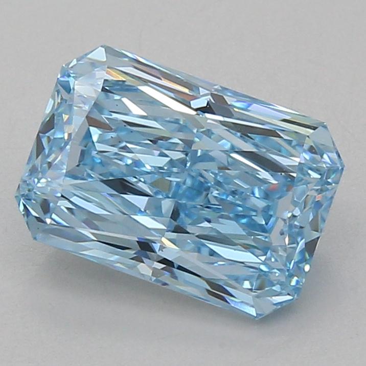 3.07 Ct. Fancy Vivid Blue Radiant Lab Grown Diamond