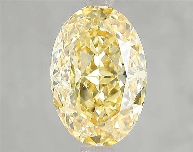3.04 Ct. Fancy Vivid Yellow Oval Lab Grown Diamond
