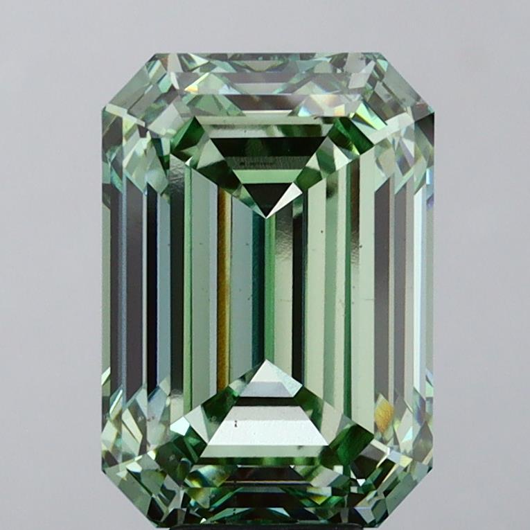 10.02 Ct. Fancy Vivid Green Emerald Lab Grown Diamond
