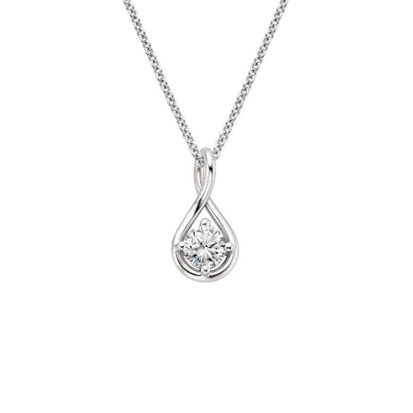 Diamond Twist Necklace 