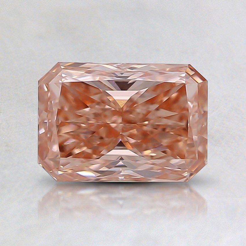 1.00 Ct. Fancy Orange Pink Radiant  Lab Grown Diamond