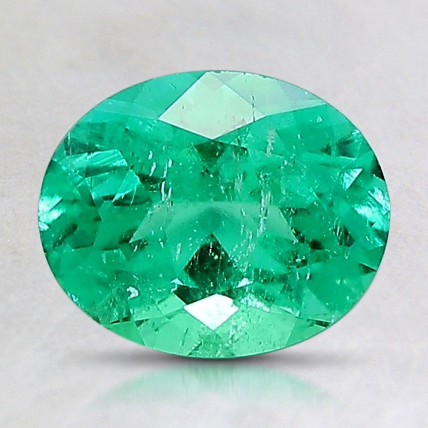 8.3x6.8mm Oval Colombian Emerald