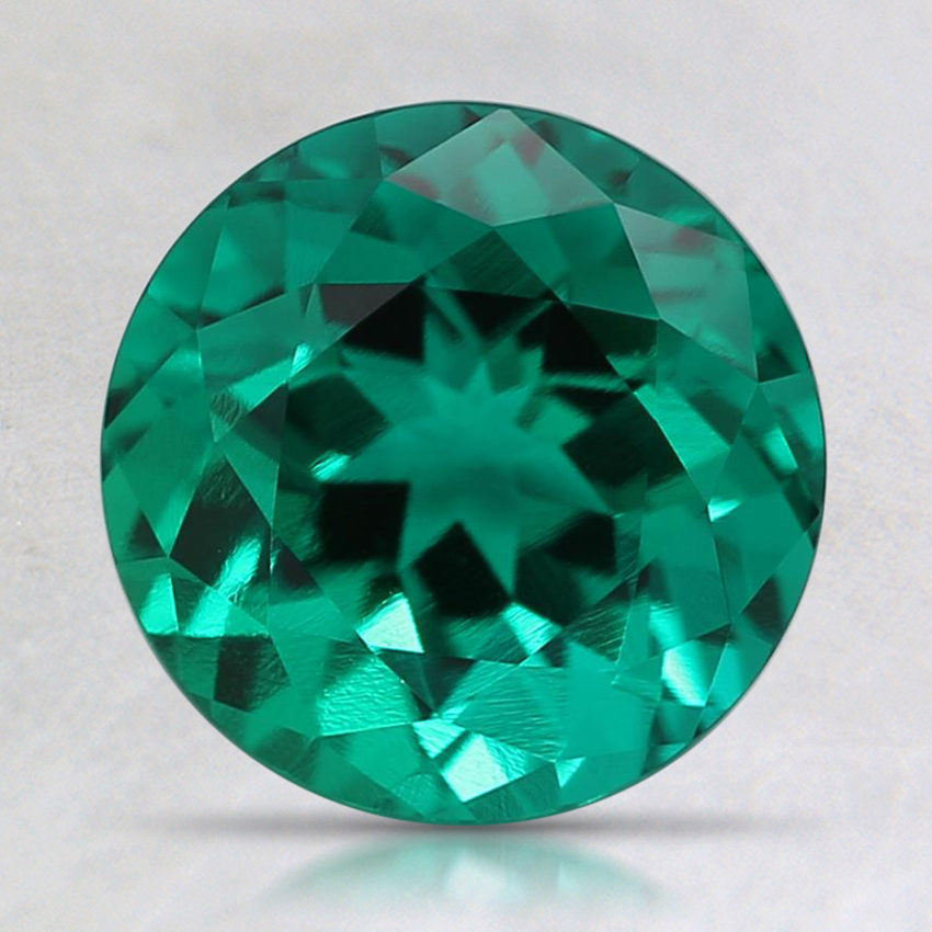 8mm Round Lab Grown Emerald