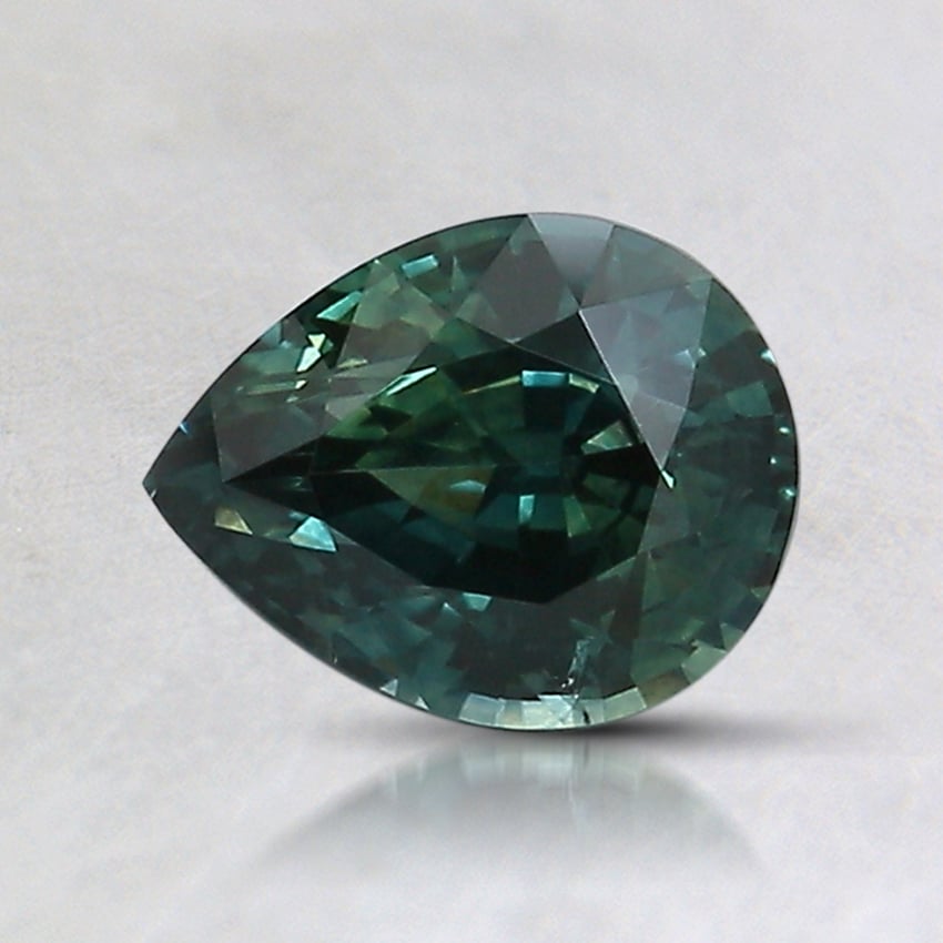 7.1x5.5mm Teal Pear Montana Sapphire