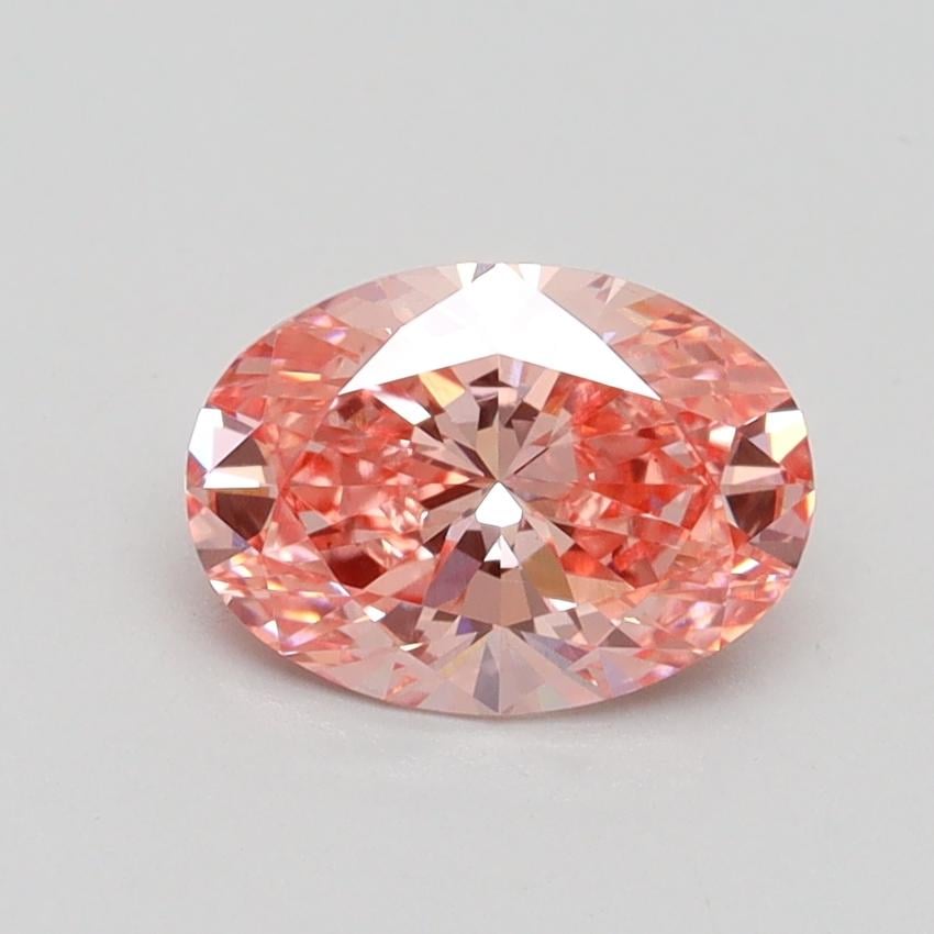 1.07 Ct. Fancy Vivid Pink Oval Lab Grown Diamond
