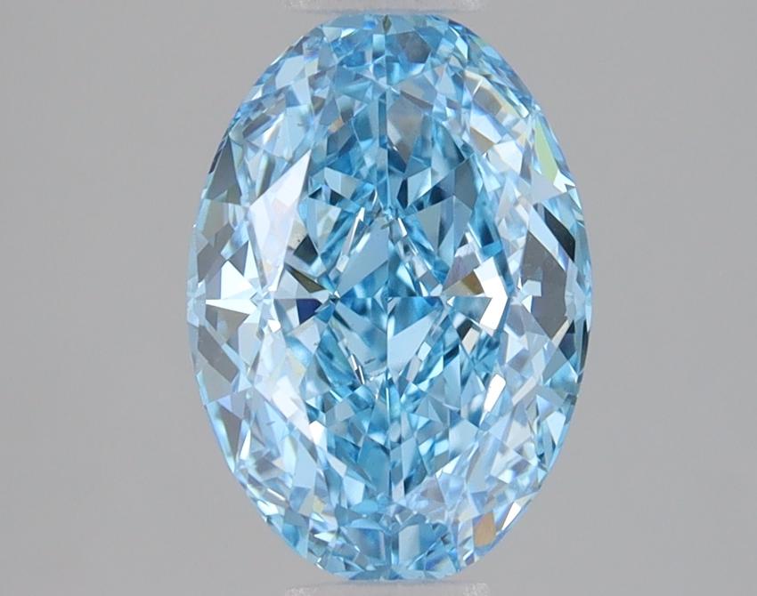 2.04 Ct. Fancy Vivid Blue Oval Lab Grown Diamond