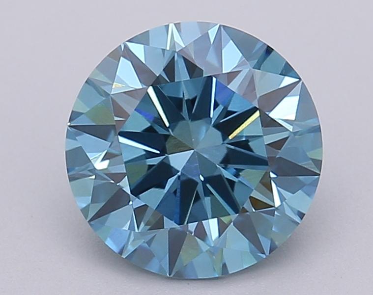 1.50 Ct. Fancy Vivid Blue Round Lab Grown Diamond