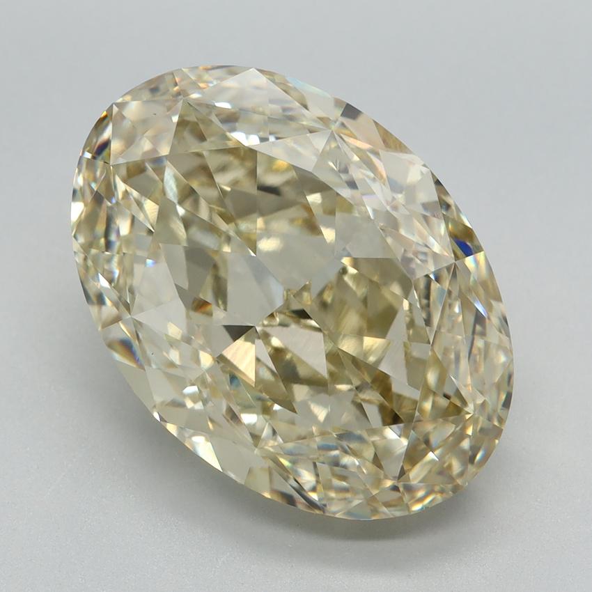7.61 Ct. Fancy Yellow Oval Lab Grown Diamond