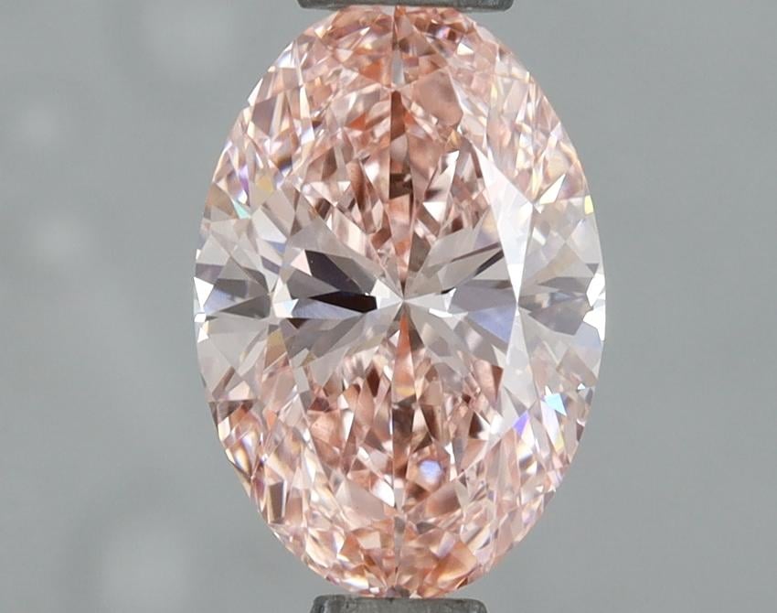 1.10 Ct. Fancy Vivid Pink Oval Lab Grown Diamond