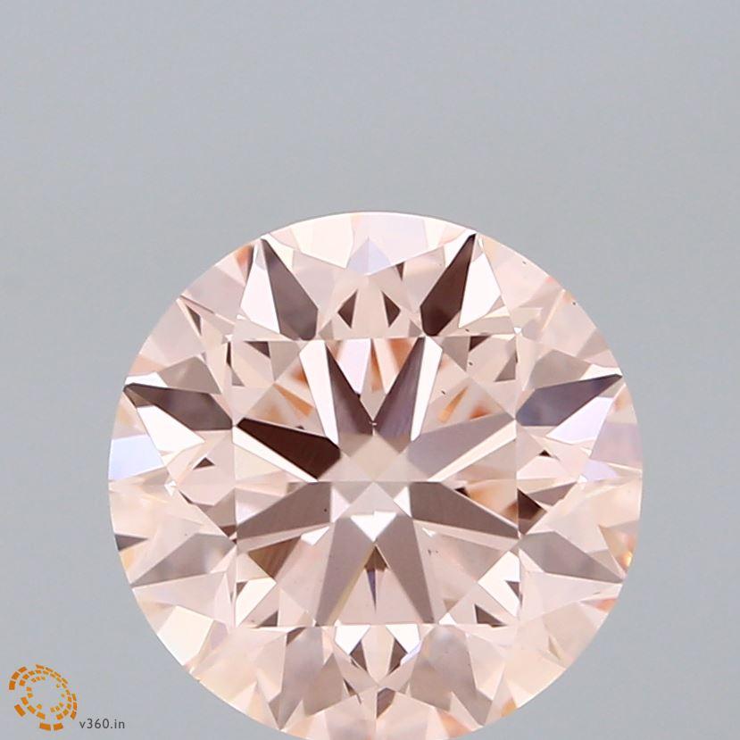 3.00 Ct. Fancy Intense Pink Round Lab Grown Diamond