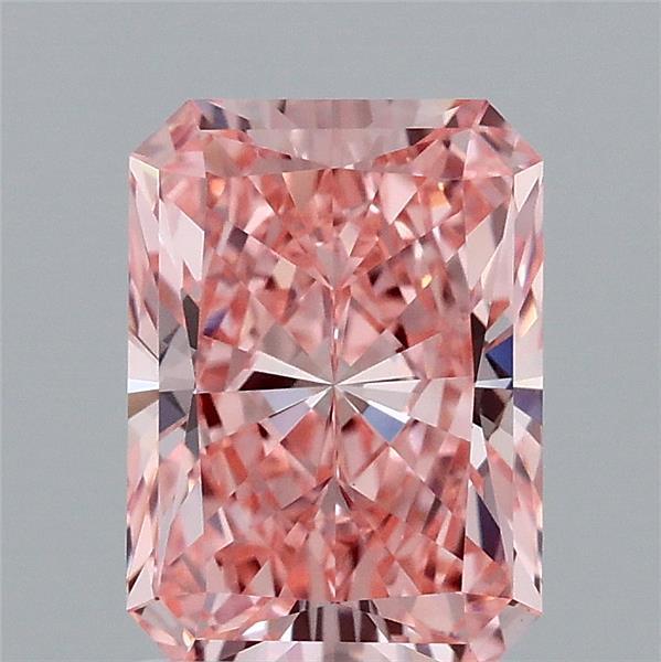 1.76 Ct. Fancy Vivid Pink Radiant Lab Grown Diamond