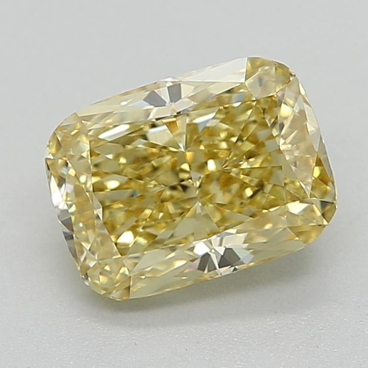 1.83 Ct. Fancy Intense  Yellow Cushion Lab Grown Diamond