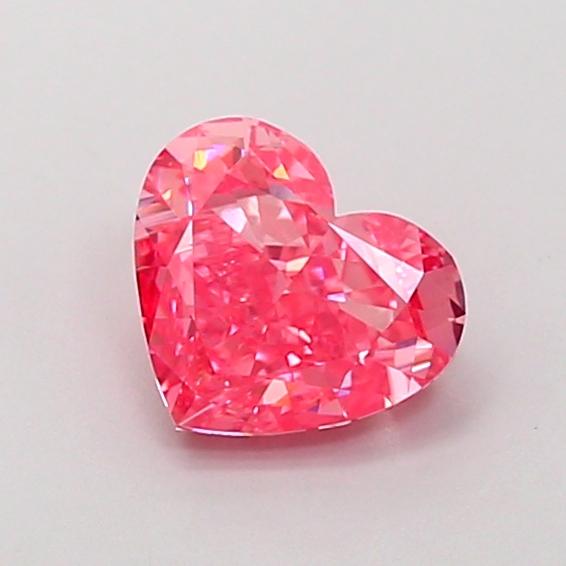 1.14 Ct. Fancy Vivid Pink Heart Lab Grown Diamond