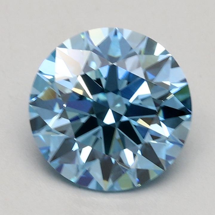 1.06 Ct. Fancy Intense Blue Round Lab Grown Diamond