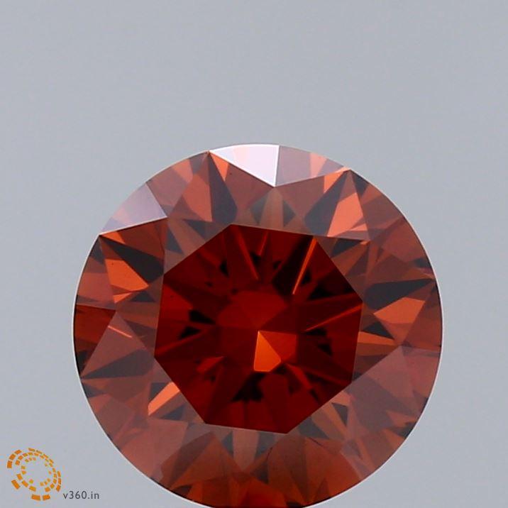 2.01 Ct. Fancy Vivid Orange Round Lab Grown Diamond