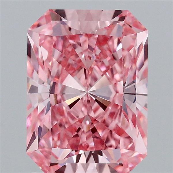 2.08 Ct. Fancy Vivid Pink Radiant Lab Grown Diamond