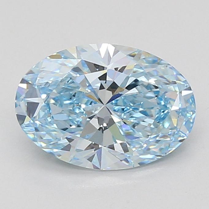 2.01 Ct. Fancy Vivid Blue Oval Lab Grown Diamond