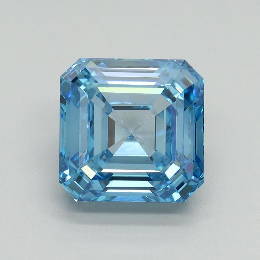 3.50 Ct. Fancy Vivid Blue Asscher Lab Grown Diamond