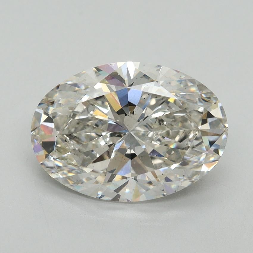 3.02 Ct. Fancy Vivid Green Oval Lab Grown Diamond