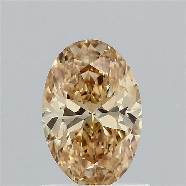 1.02 Ct. Fancy Intense  Yellow Oval Lab Grown Diamond