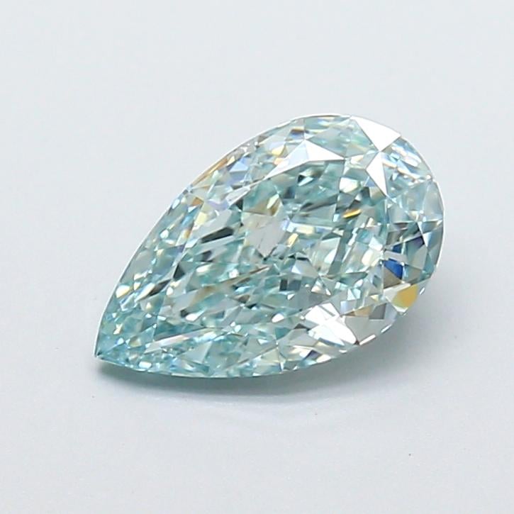 1.59 Ct. Fancy Intense Green Pear Lab Grown Diamond