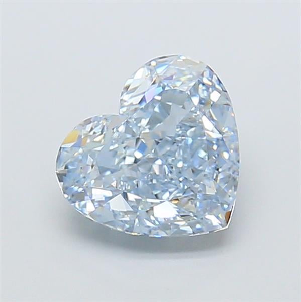 1.68 Ct. Fancy Intense Blue Heart Lab Grown Diamond