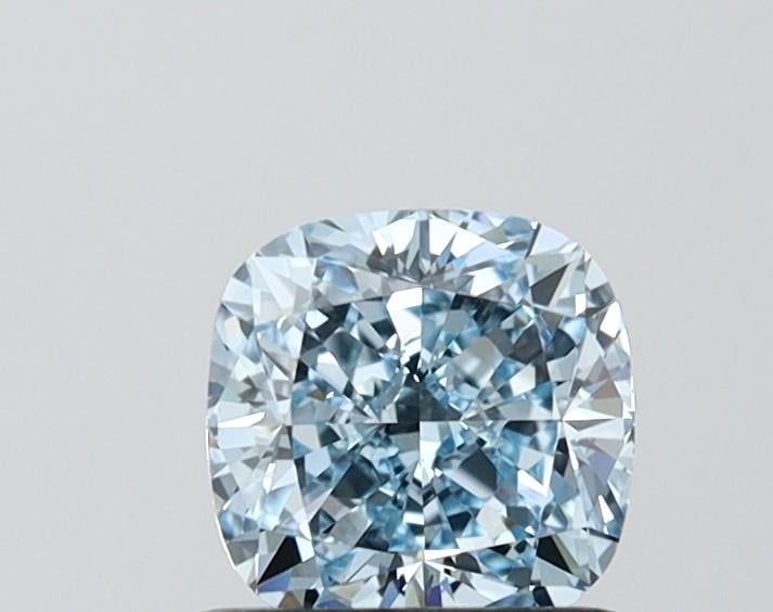 1.01 Ct. Fancy Vivid  Blue Cushion Lab Grown Diamond