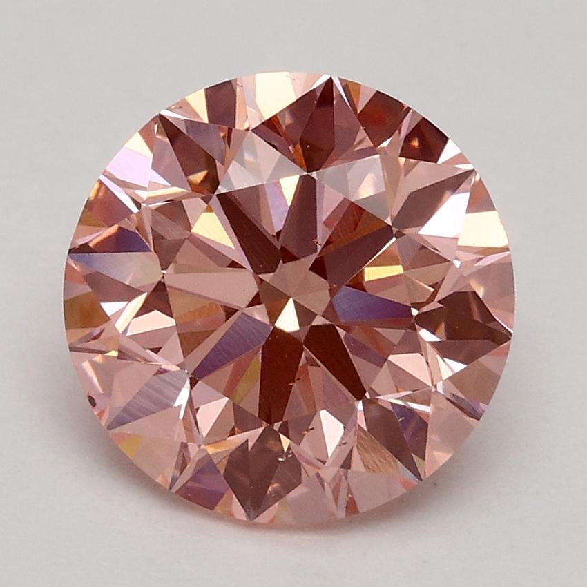 2.06 Ct. Fancy Intense Pink Round Lab Grown Diamond