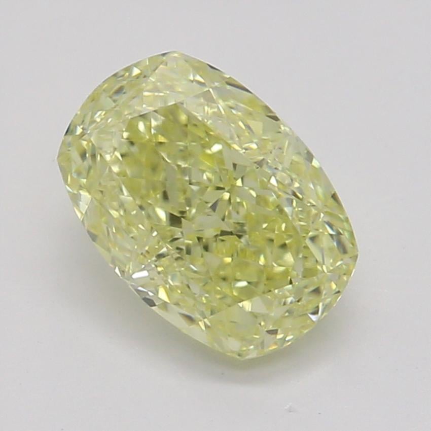 0.78 Ct. Fancy Yellow Cushion Diamond