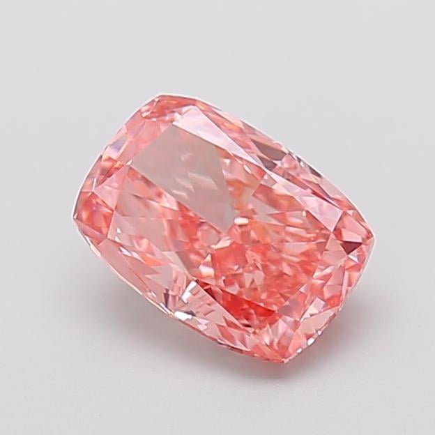 2.01 Ct. Fancy Vivid  Pink Cushion Lab Grown Diamond