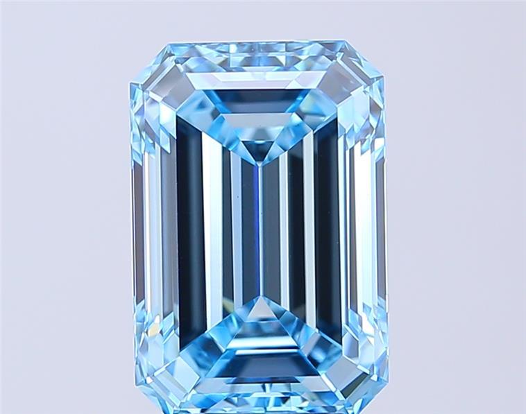 5.08 Ct. Fancy Vivid Blue Emerald Lab Grown Diamond