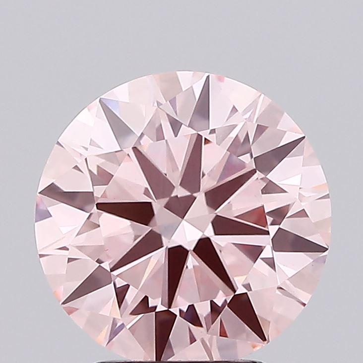 3.01 Ct. Fancy Intense Pink Round Lab Grown Diamond