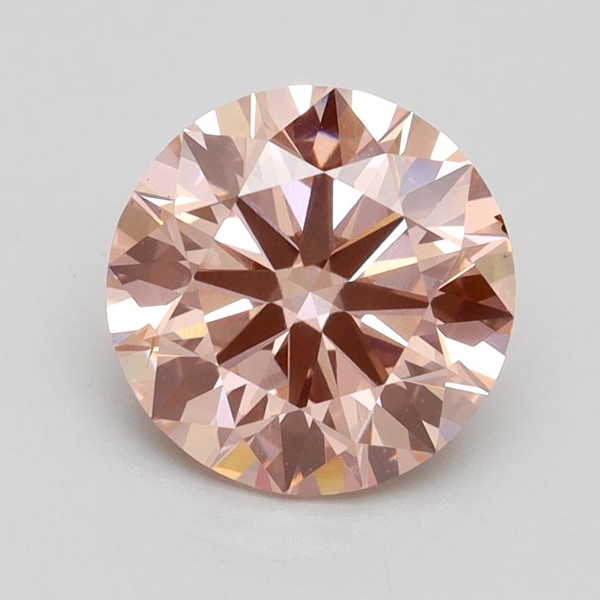 2.10 Ct. Fancy Intense Pink Round Lab Grown Diamond