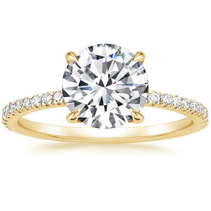 18K Yellow Gold Luxe Viviana Diamond Ring (1/3 ct. tw.), large top view