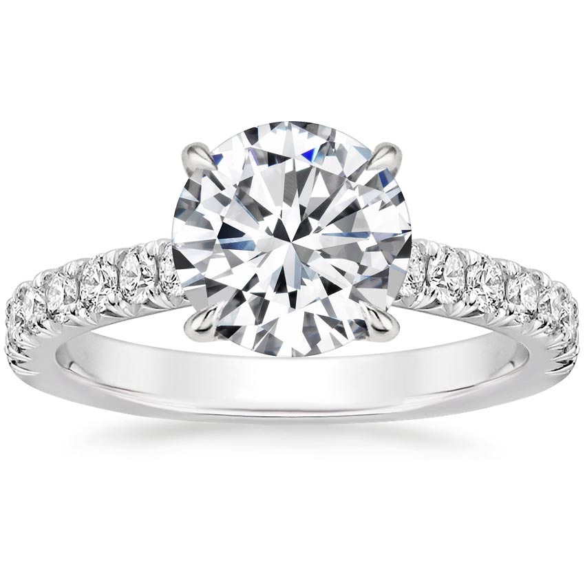18K White Gold Sienna Diamond Ring (3/8 ct. tw.), large top view