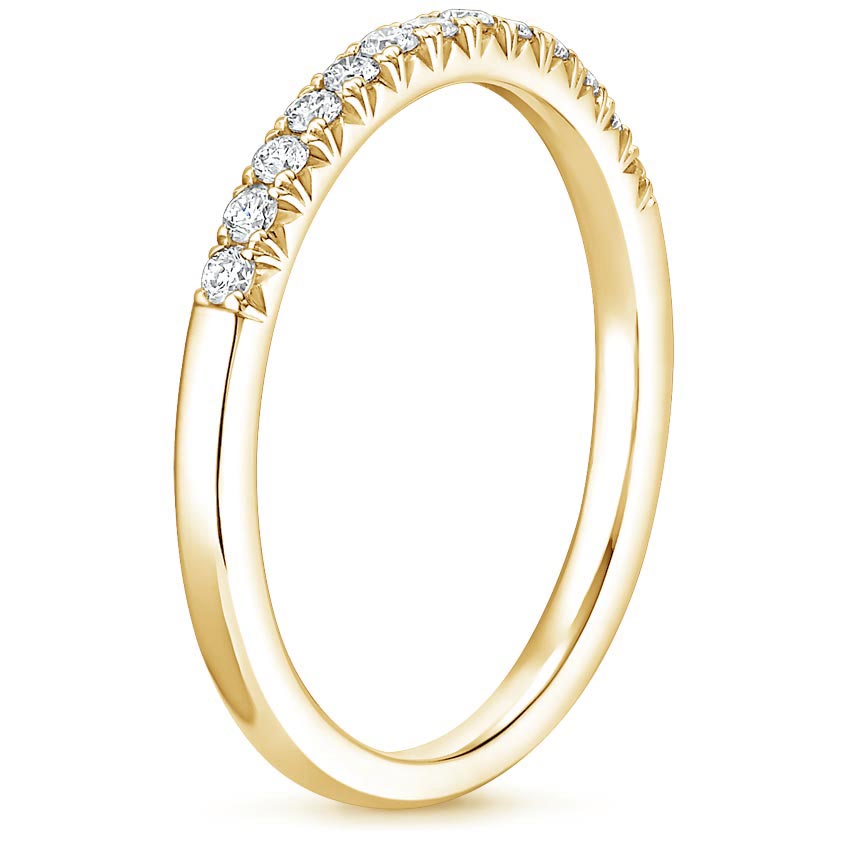 18K Yellow Gold Adela Diamond Ring, large side view