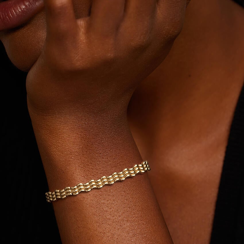 14K Yellow Gold Honey Bracelet