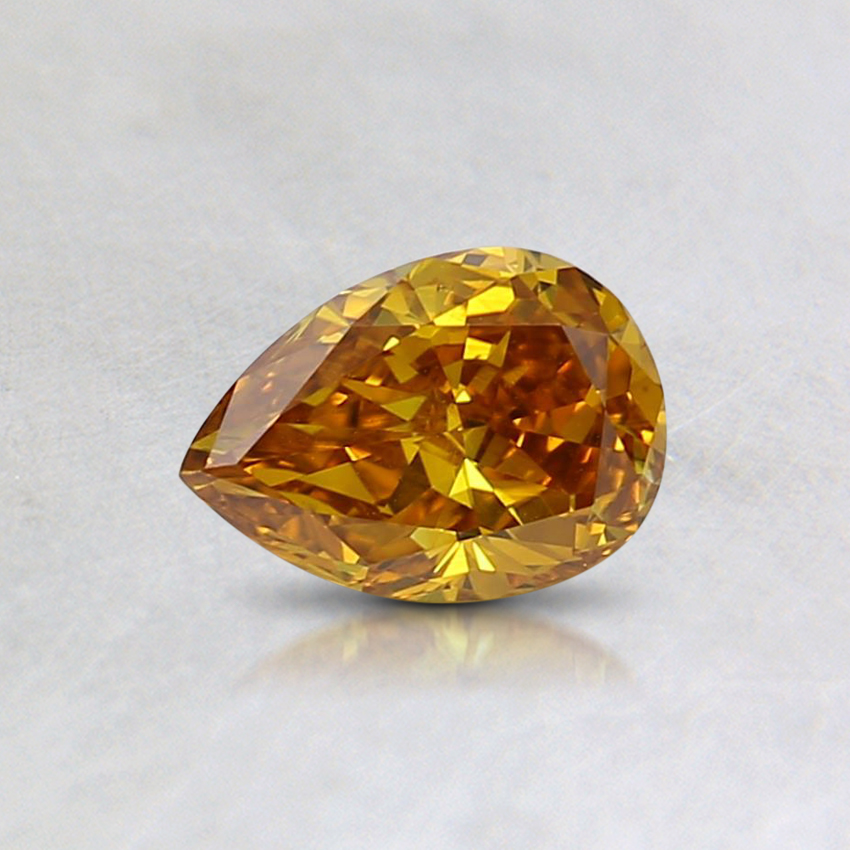 0.41 Ct. Fancy Intense Orange-Yellow Pear Lab Grown Diamond