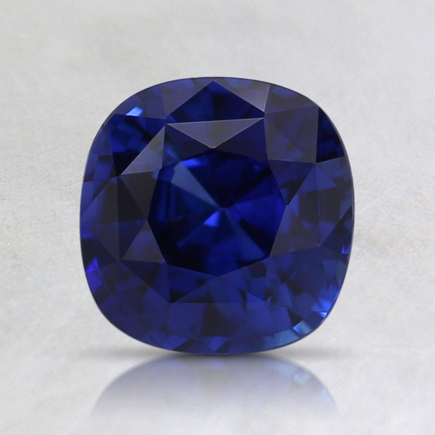 6.4mm Super Premium Blue Cushion Sapphire