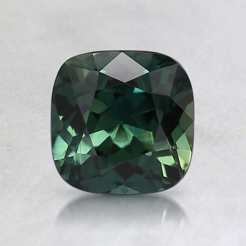 6.1mm Unheated Teal Cushion Sapphire