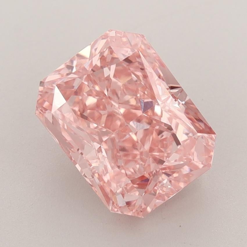 2.72 Ct. Fancy Vivid  Pink Radiant Lab Grown Diamond